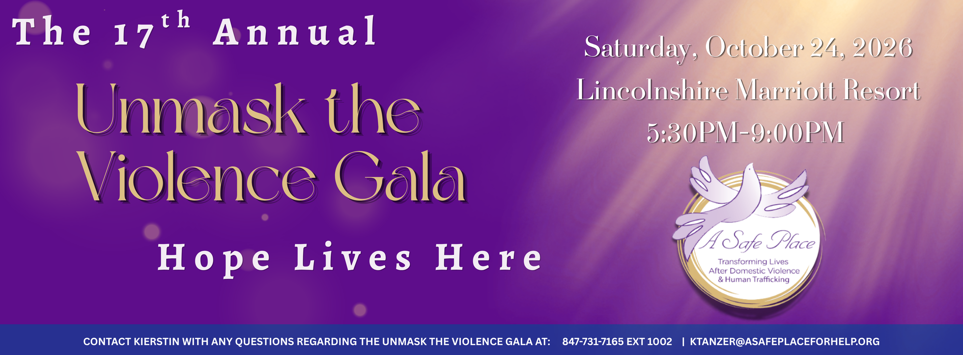 17th Annual Unmask the Violence Gala: Hope Lives Here